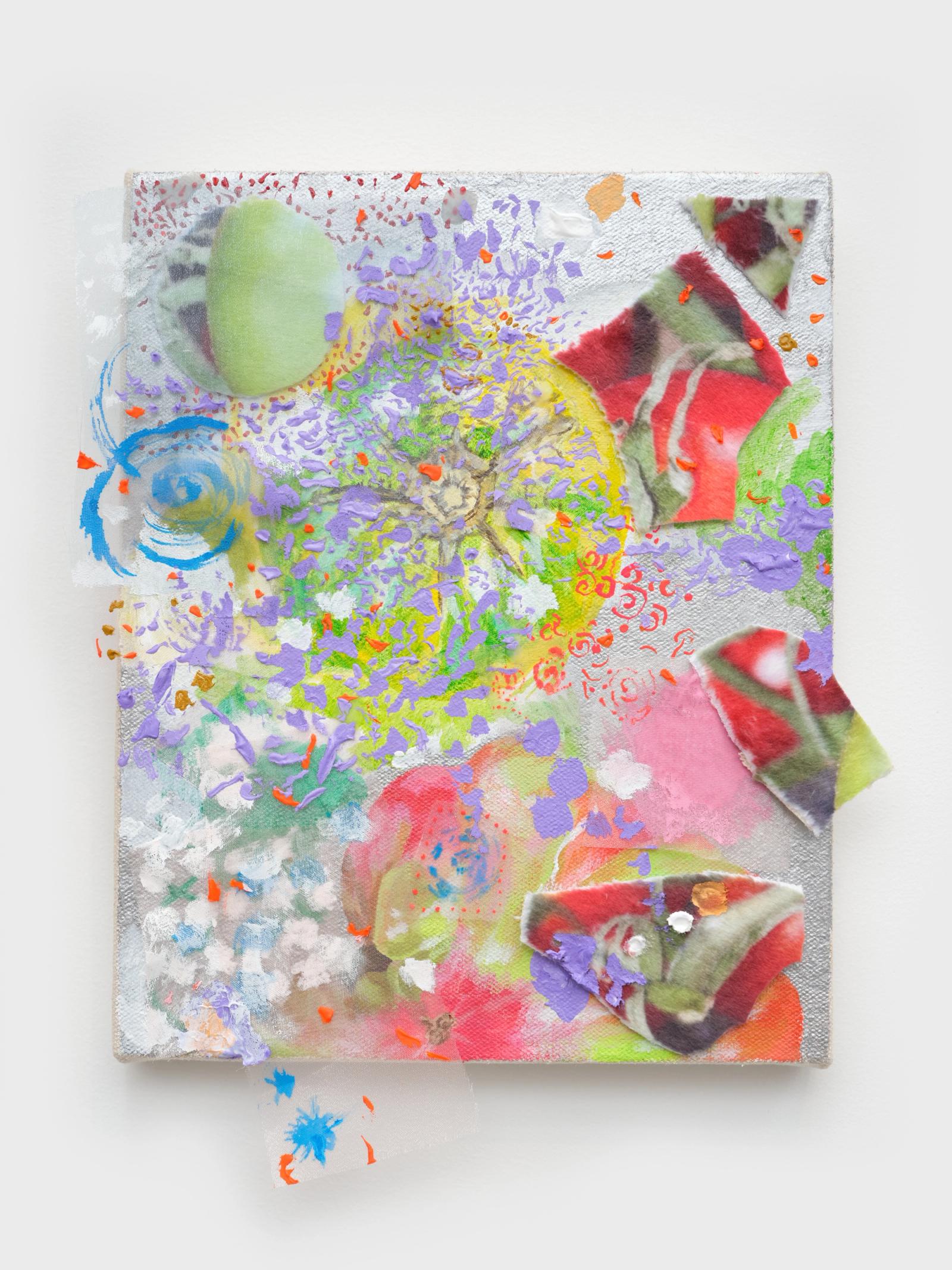 Kai Oh, Heirloom-Oct2024, 2025. Acrylic on canvas, 8 × 10 × 1 in. Photo: Charlie Rubin